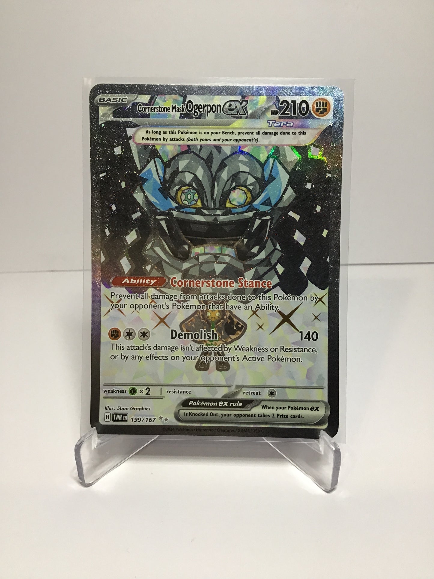 Cornerstone Mask Ogerpon EX 199/167 (Full Art)