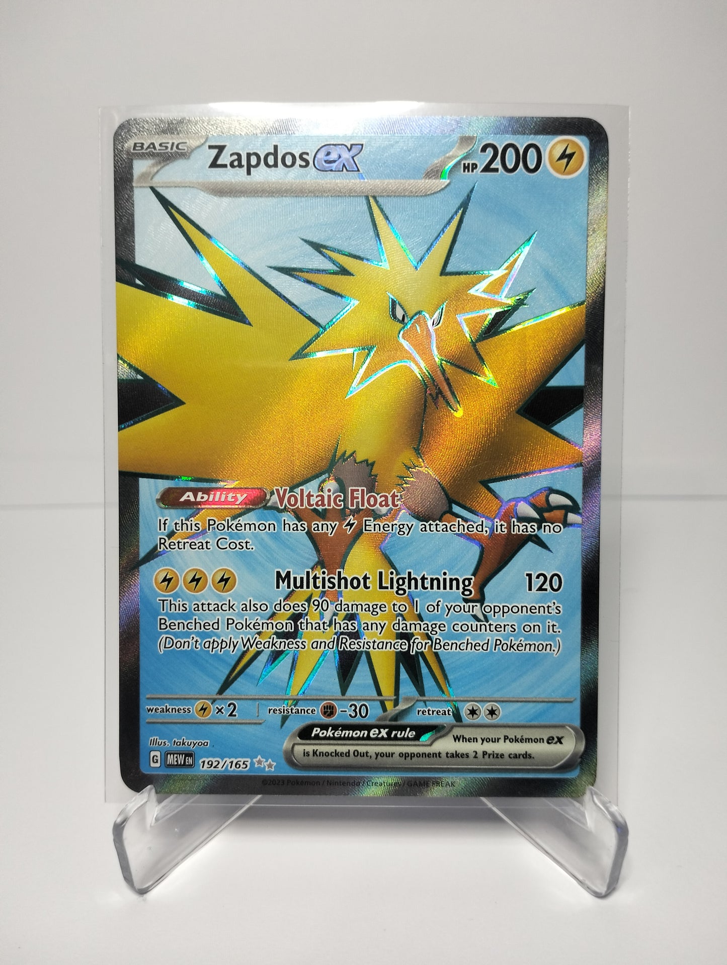 Zapdos ex (Full Art) 192/165