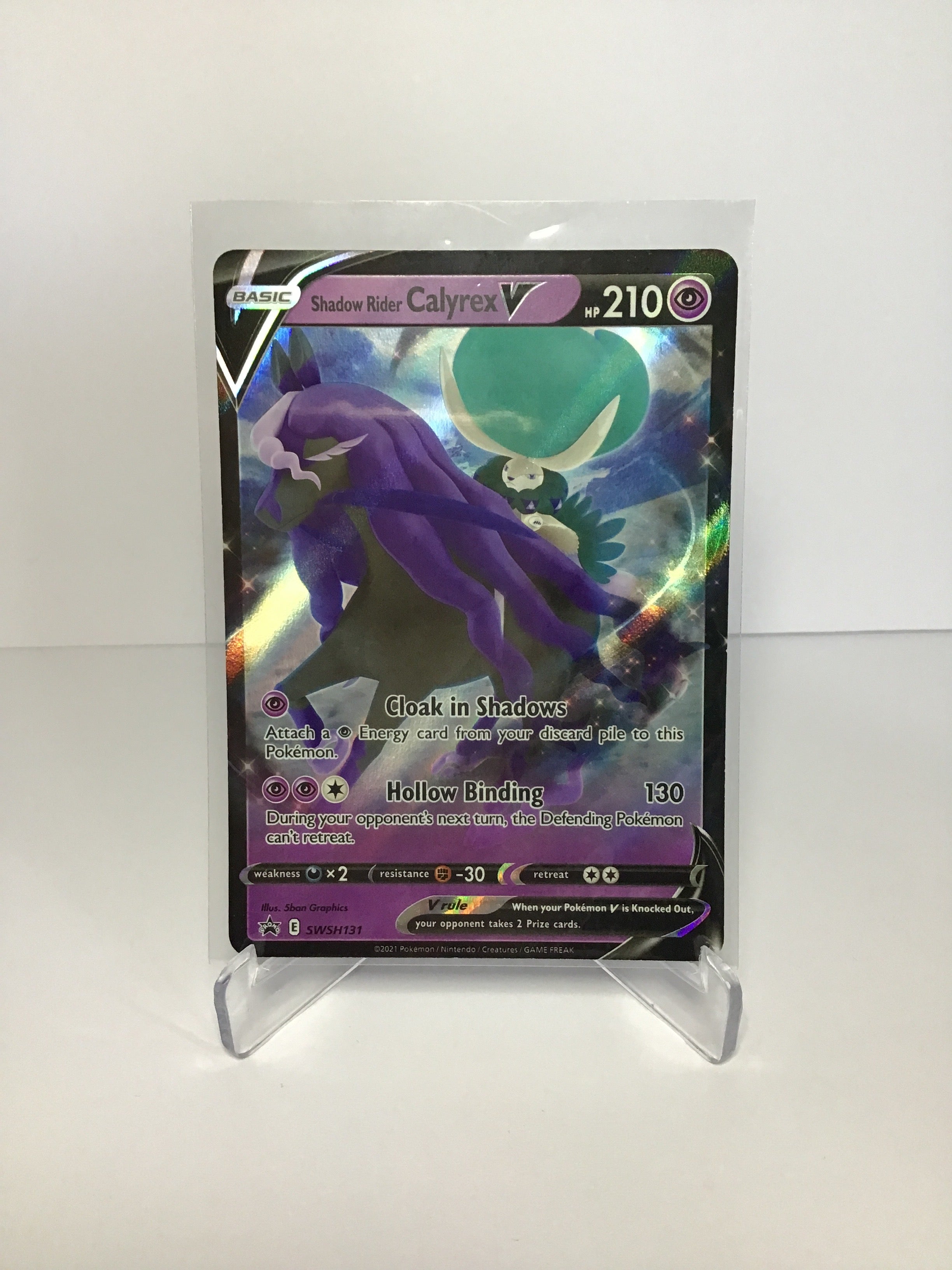 Shadow Rider Card Shadow Rider Calyrex V SWSH131 – Spookidex