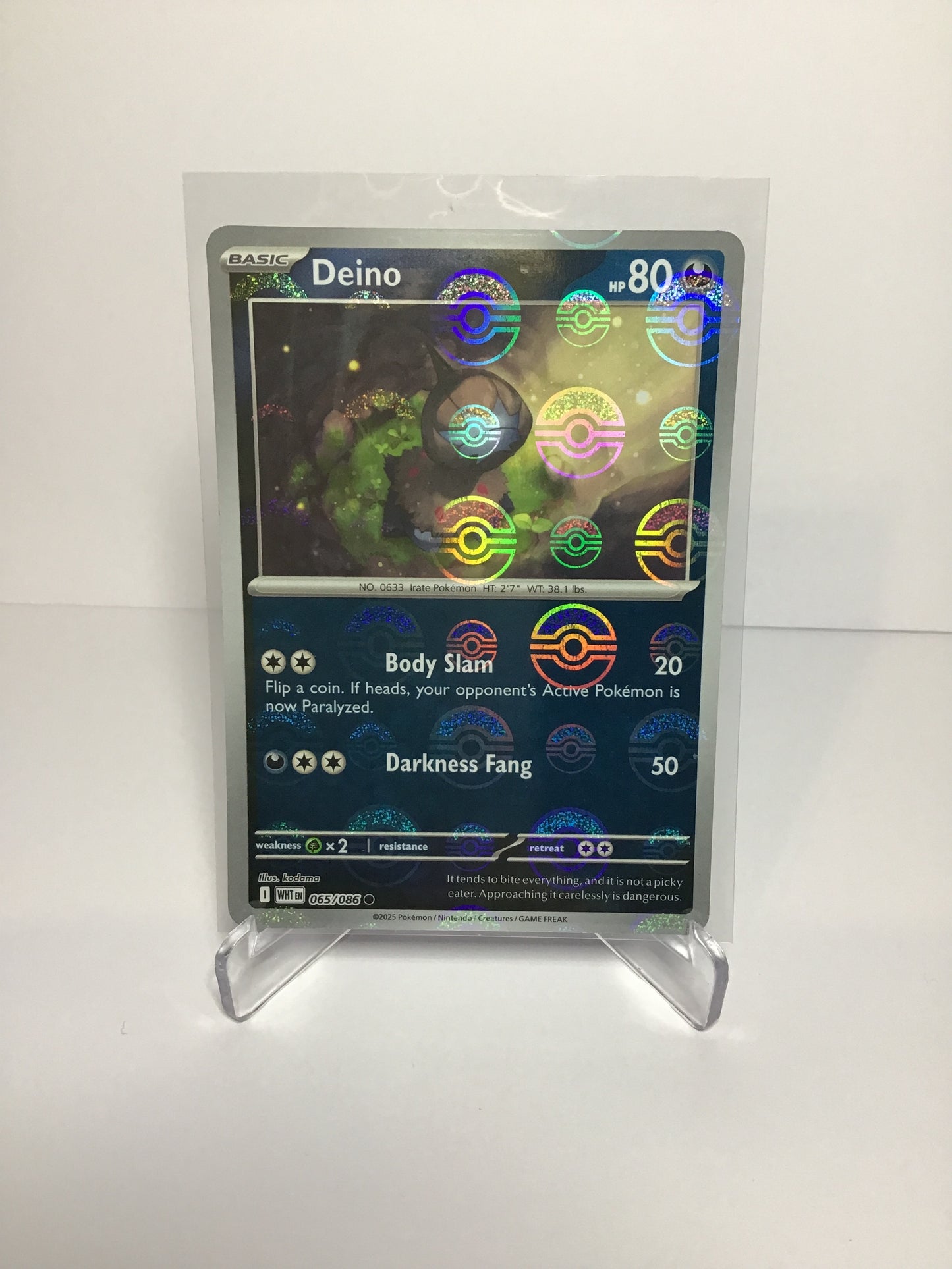 Deino 065/086 (Poke Ball Pattern)