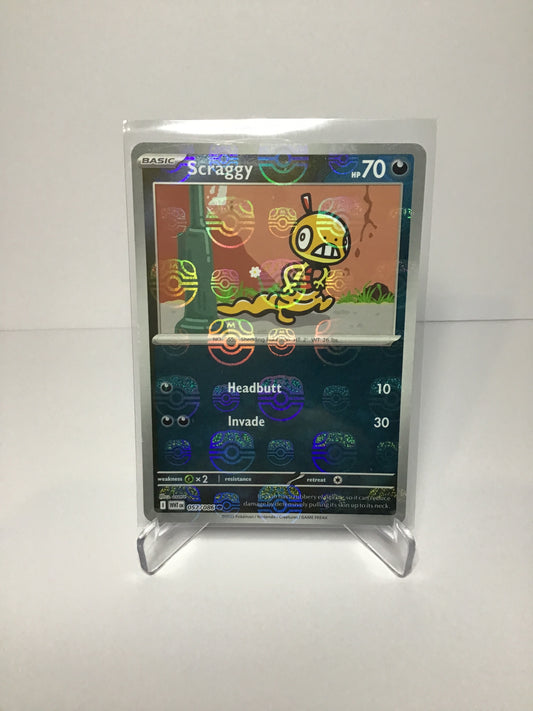 Scraggy 057/086 (Master Ball Pattern)