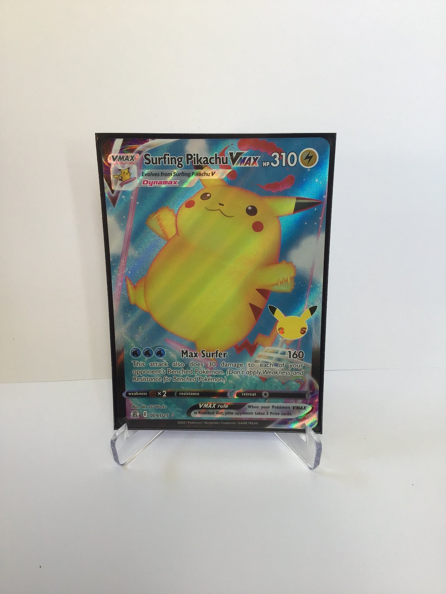Surfing Pikachu VMAX 25th celebrations