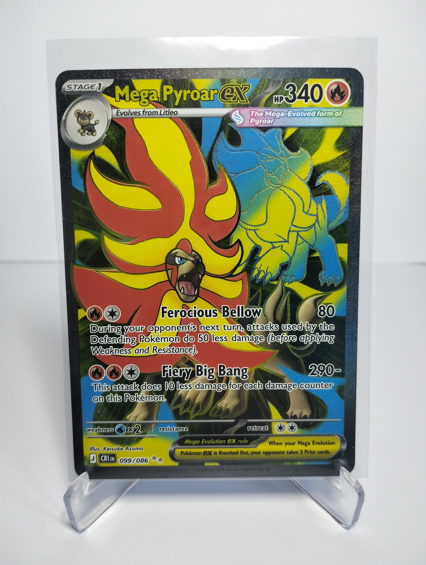 Mega Pyroar ex 099/086 (Full Art)
